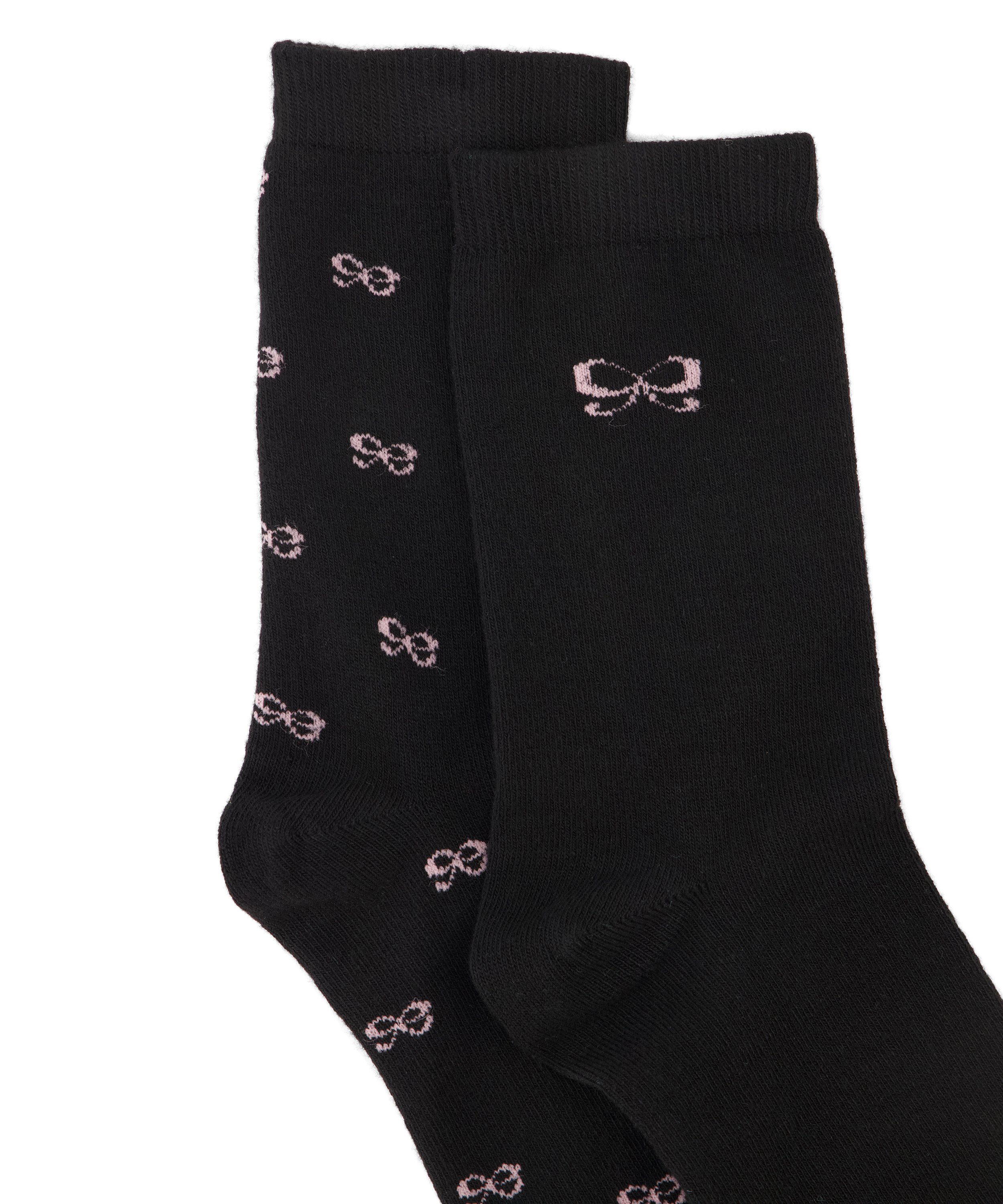 2 pairs of  Viscose socks, Black, main