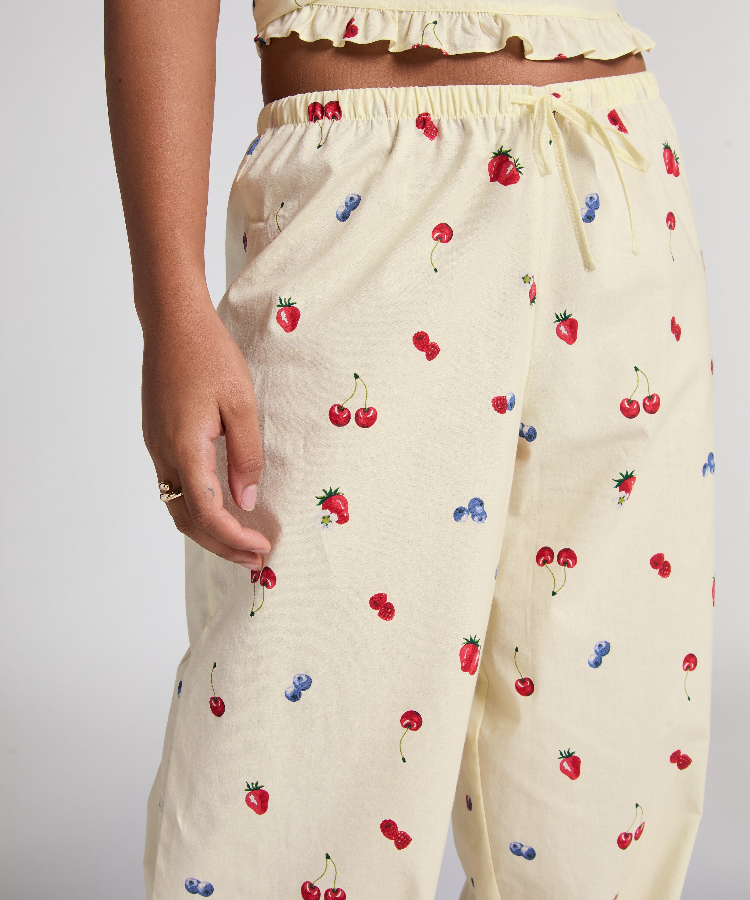 Woven Pants, Yellow, main