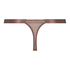 Bessie high-cut thong, Brown