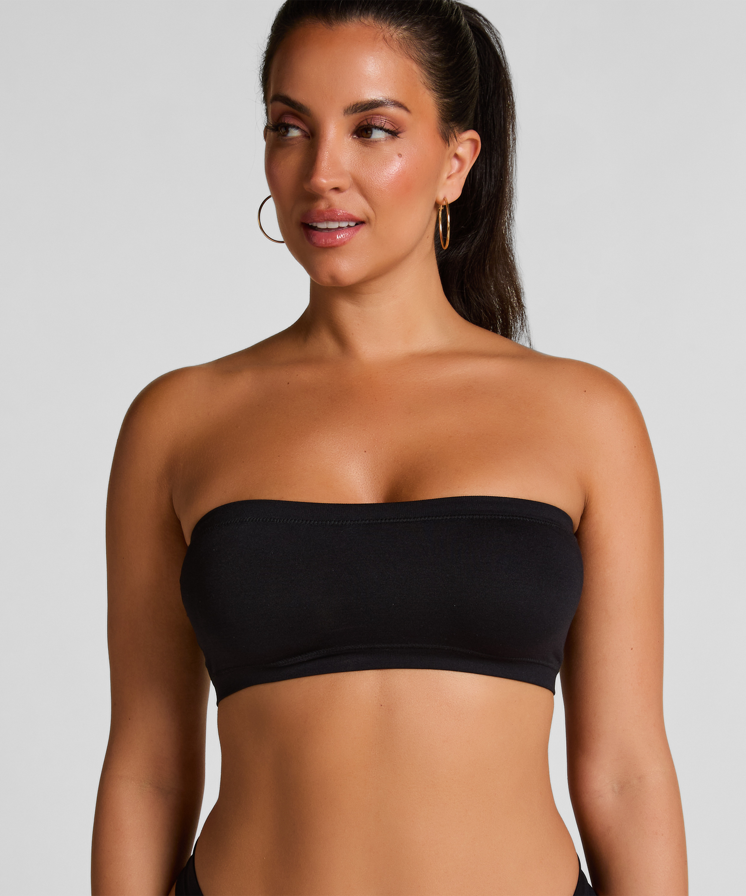 Dide Bandeau Bralette, Black, main