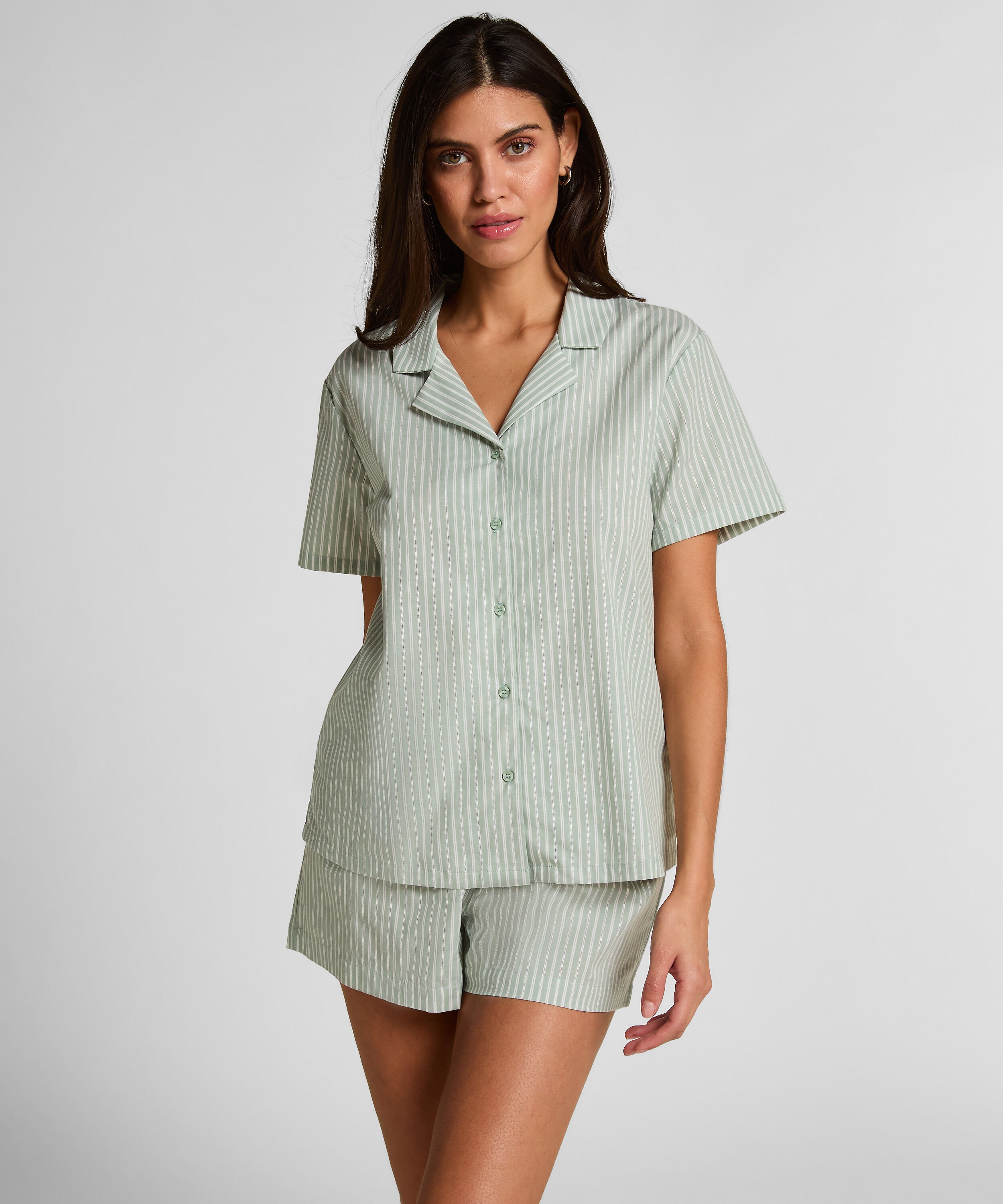 Jacket Woven Stripe, Green