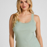 Singlet Rib Jersey Lace, Green