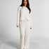 Pointelle Pyjama Pants, Beige