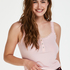 Singlet top cami rib lace, Pink