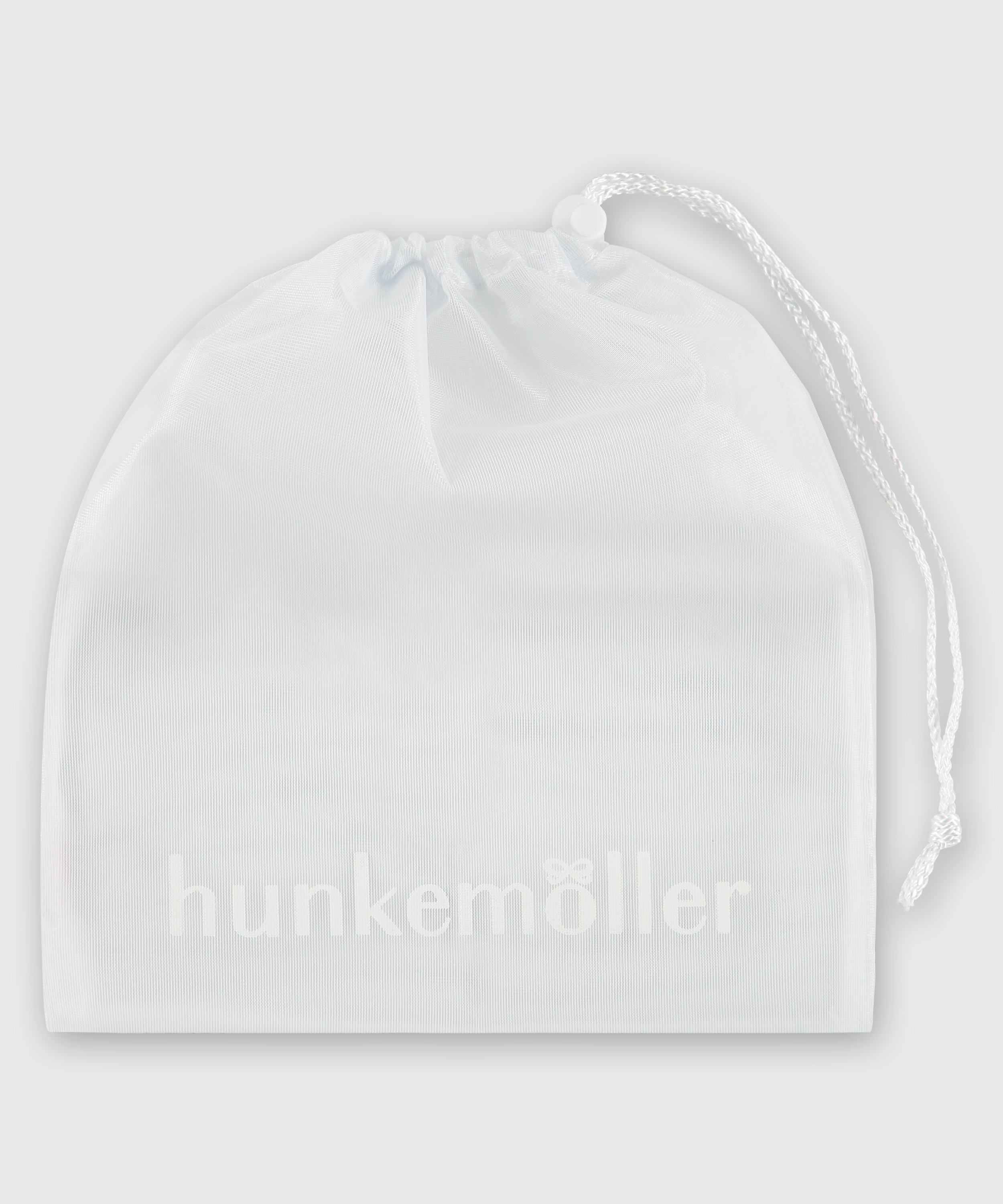 Hosiery bag drawstring, White, main