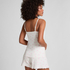 Short Pointelle, White