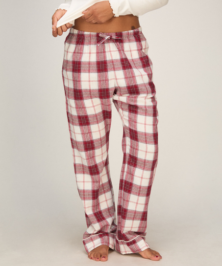 Petite Flannel Pyjama Pants, White