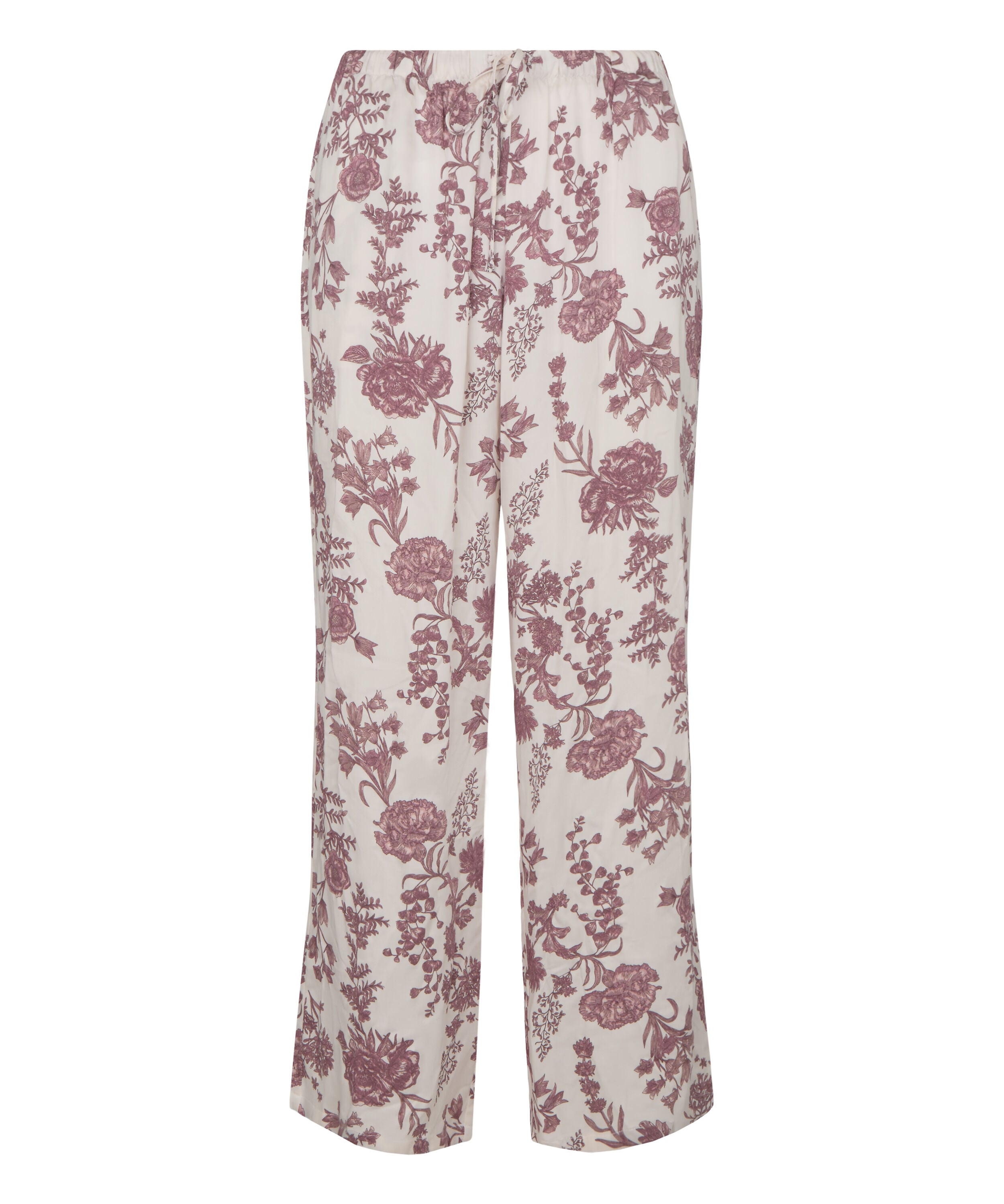 Pants Woven Print, Beige