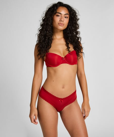 London V-shaped Brazilian, Red