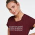 Round Neck Nightshirt, Red