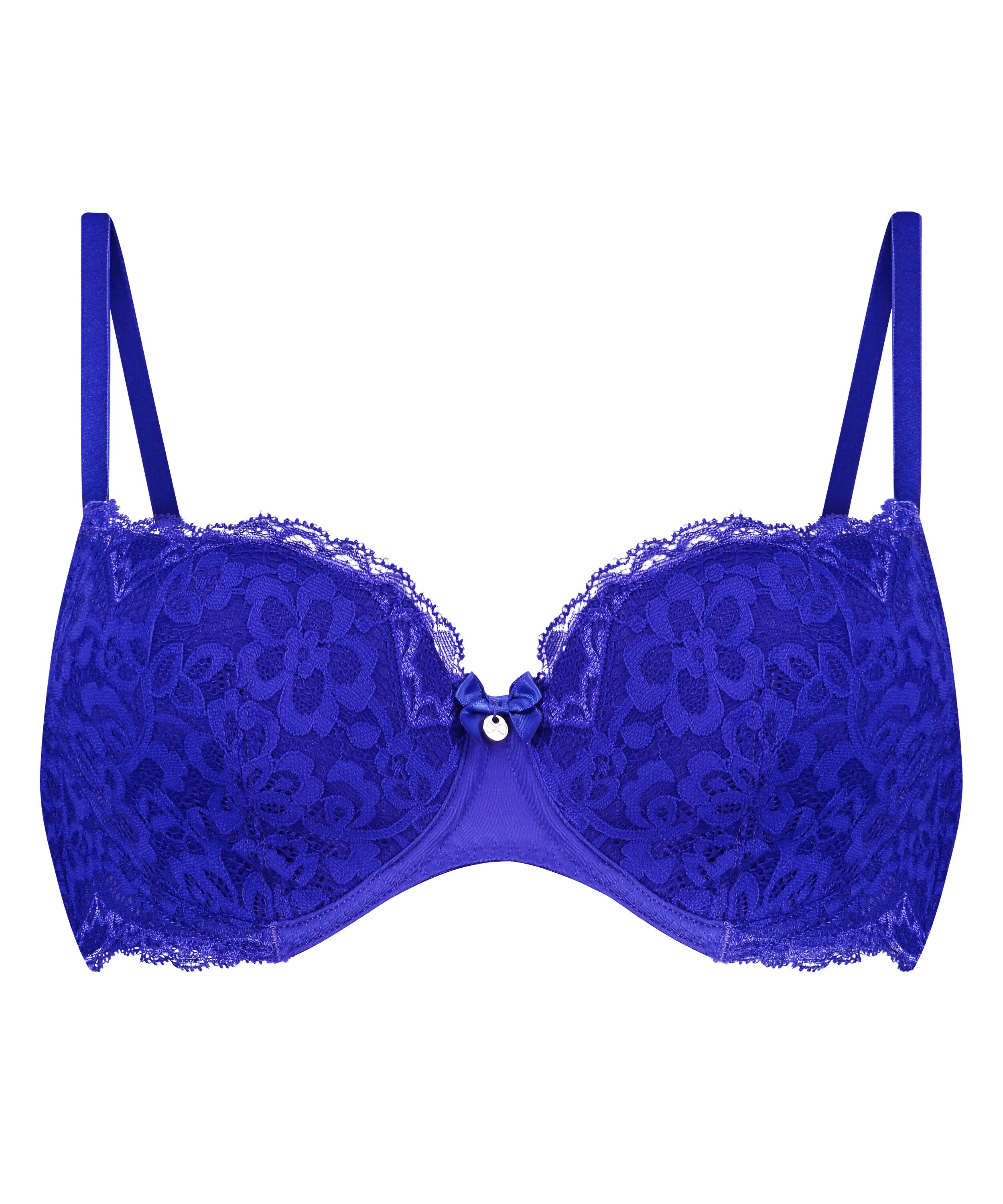 Marine Non-Padded Underwired Bra, Blue