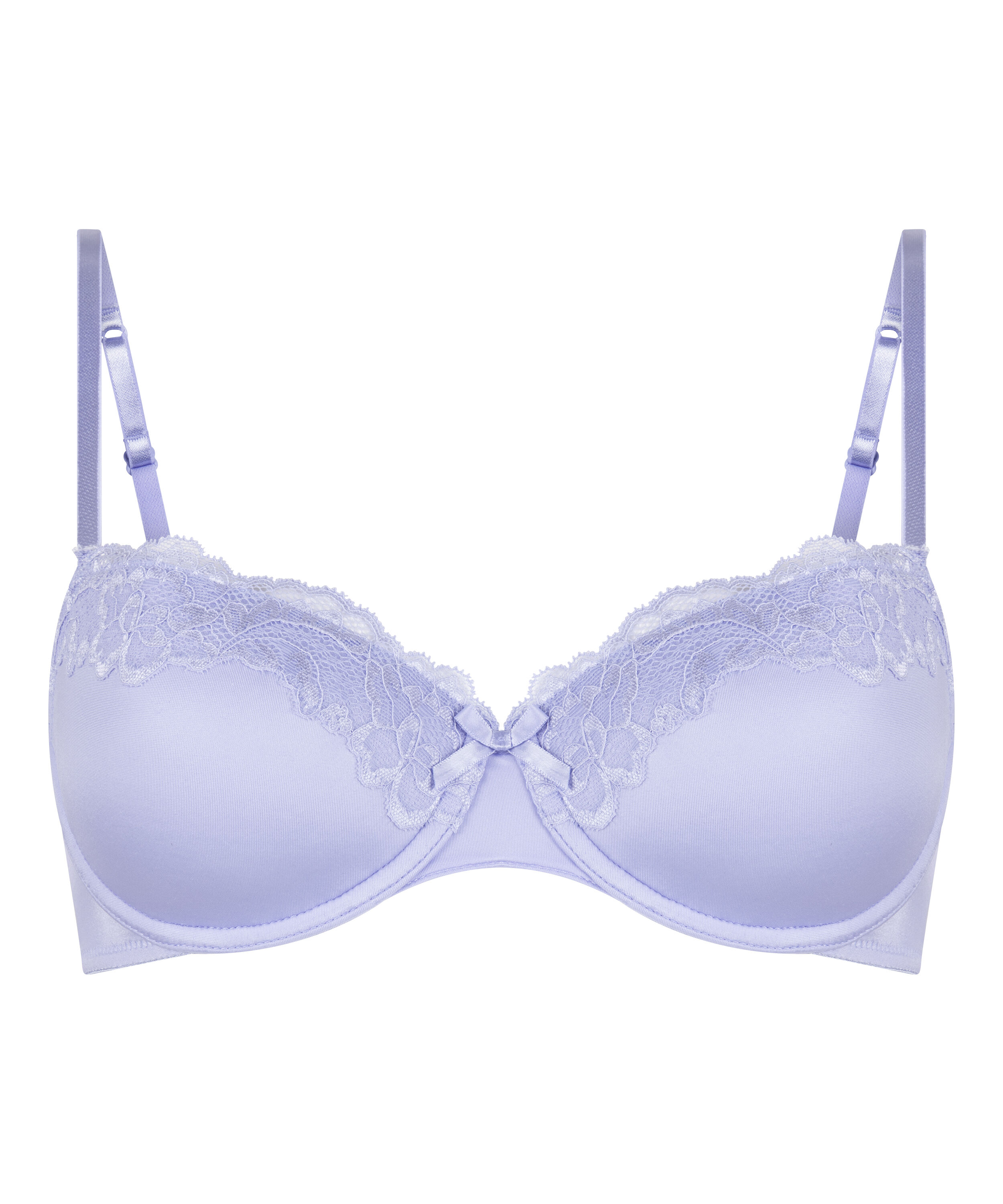 Lace & Shine Padded Underwired Bra, Purple
