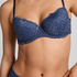 Marine Padded Underwired Bra, Blue