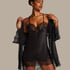 Satin Kimono, Black