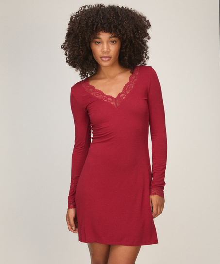Nightshirt  Lace Nana, Red