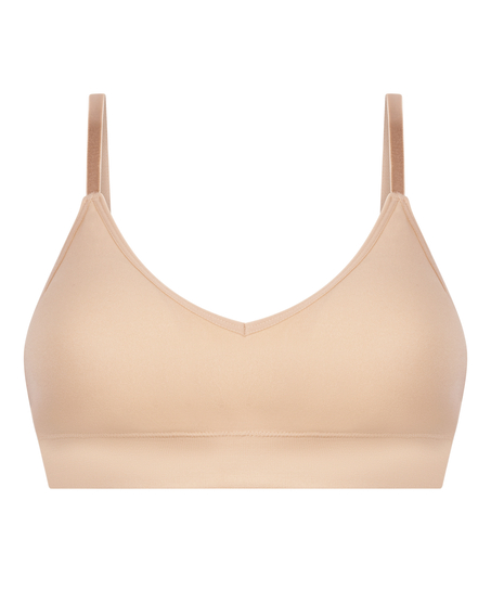 Dide Triangle Bralette, Beige