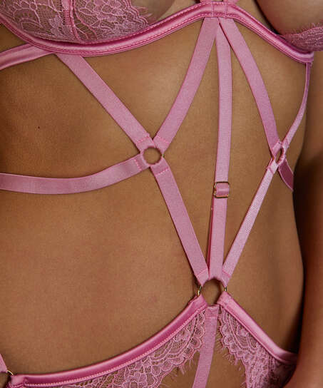 Private Open Crotch Mitzy Body, Pink