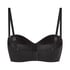 Smooth Padded Underwired Strapless Push-Up Bra, Black