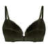 Teddy Padded Push-Up Underwired Bra, Green