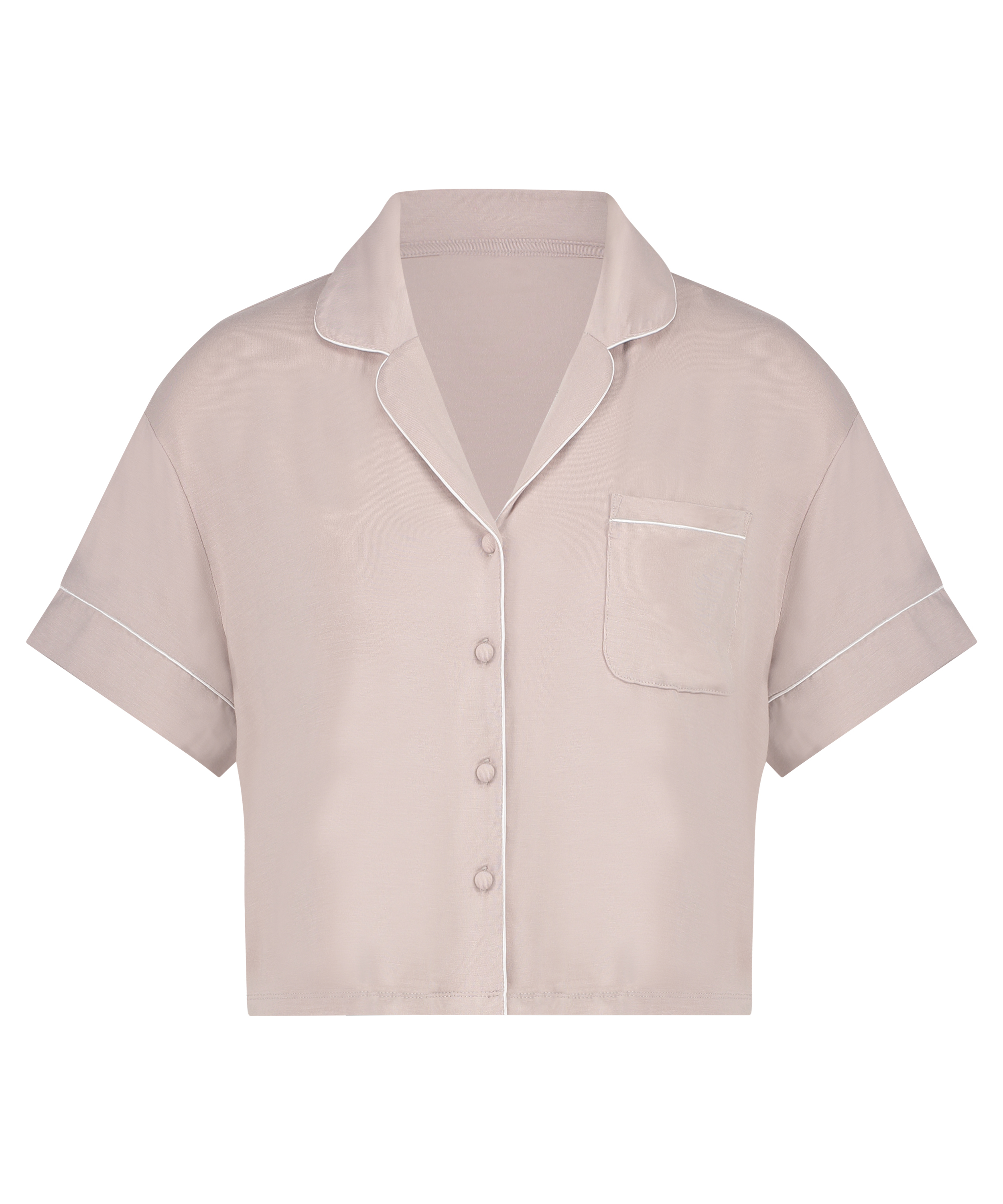 Essential Jersey Short-Sleeved Jacket, Beige, main