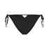 Luna Cheeky Bikini Bottom, Black