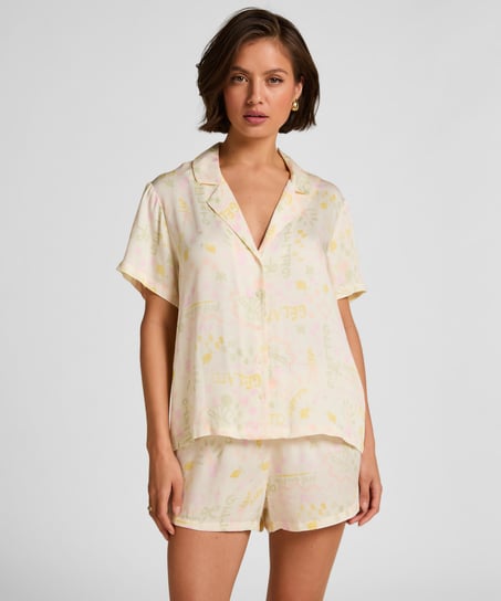 Satin Short, White