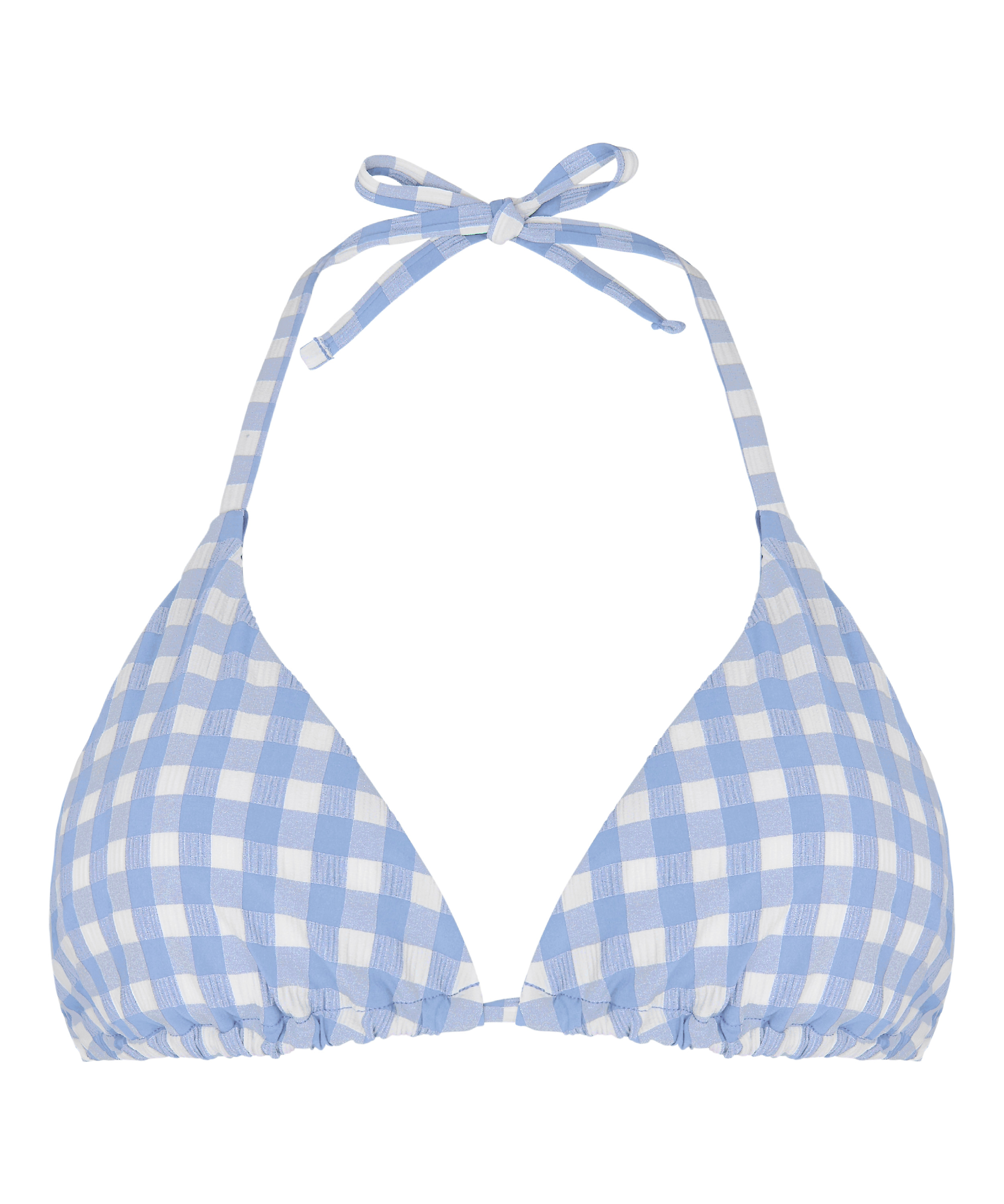 Amalfi Triangle Bikini Top, Blue, main