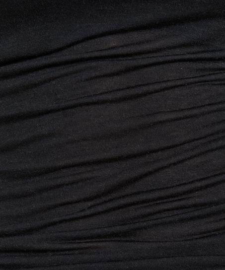 super soft Boatneck shirt with Cashmere, Black