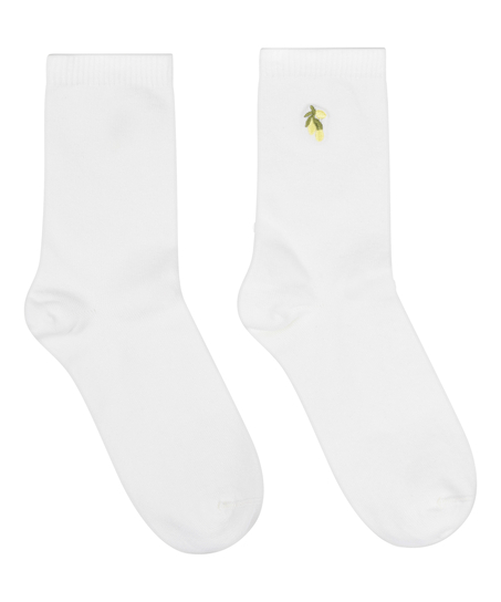 Modal Crew Socks, White
