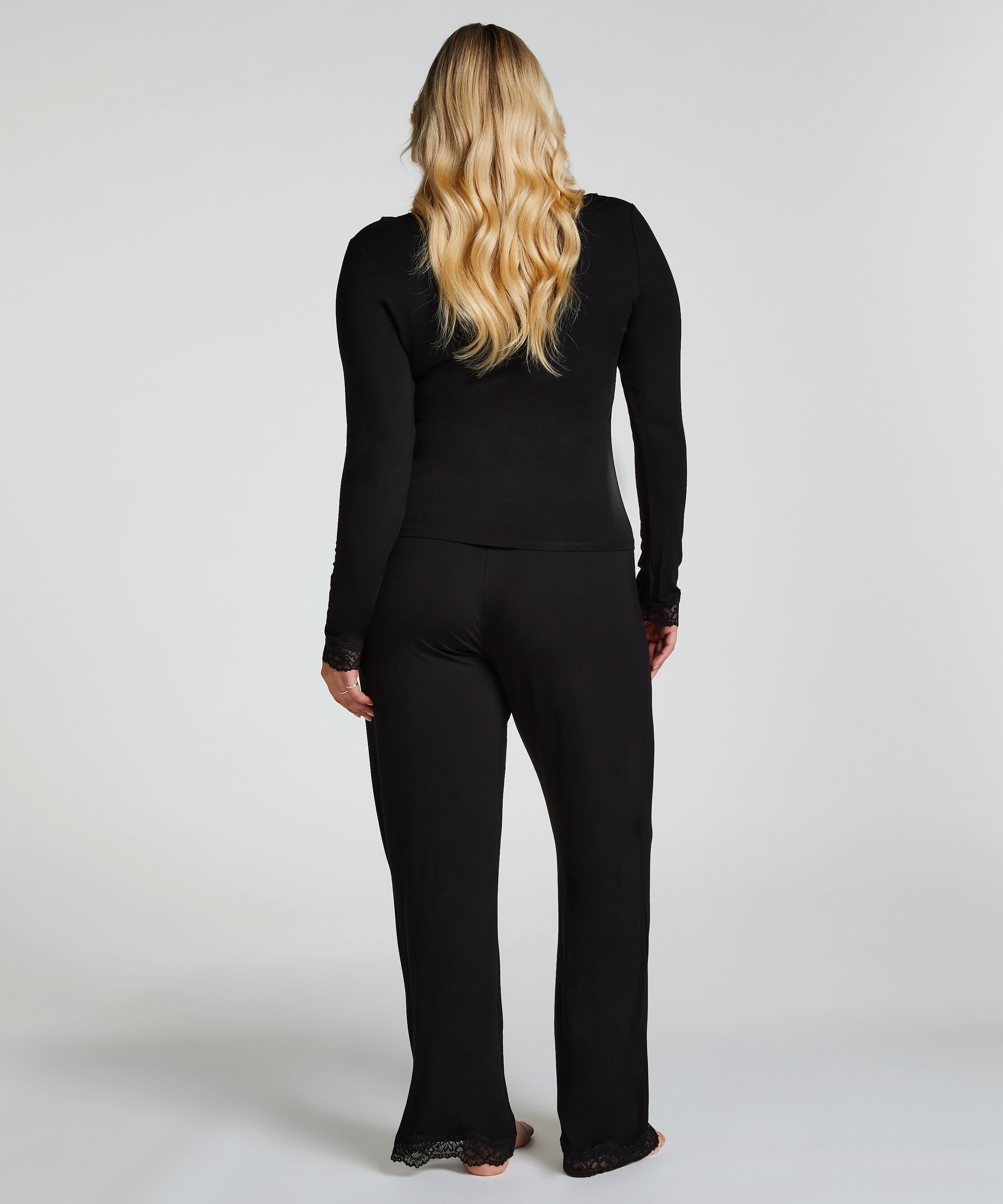Pajama Set, Black, main