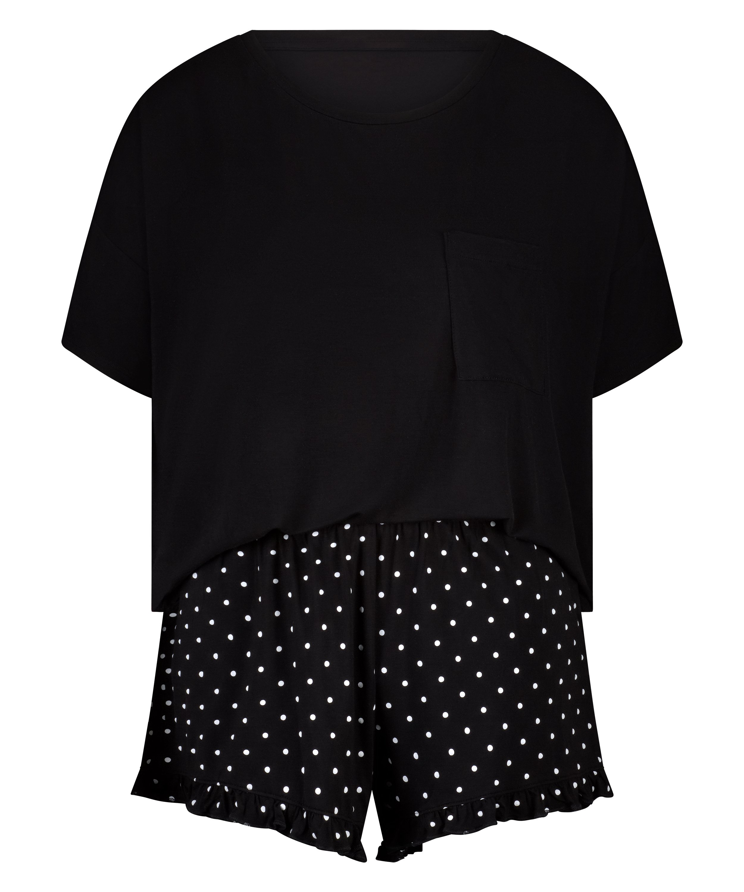 Short Pyjama Set, Black, main