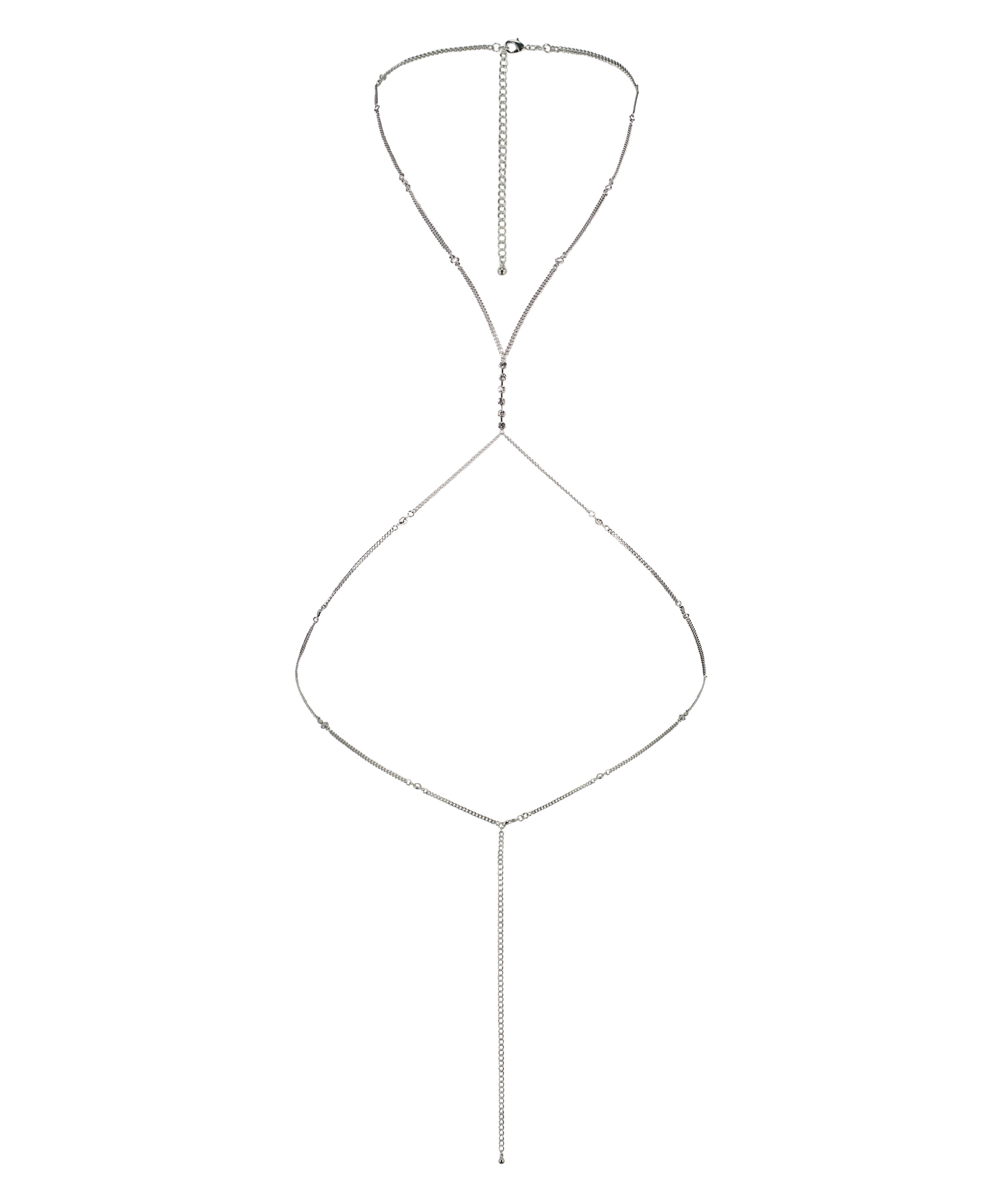 Harness Body Chain, Gray, main