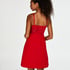 Modal Lace Slip Dress, Red