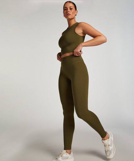 HKMX High Waist Leggings, Green