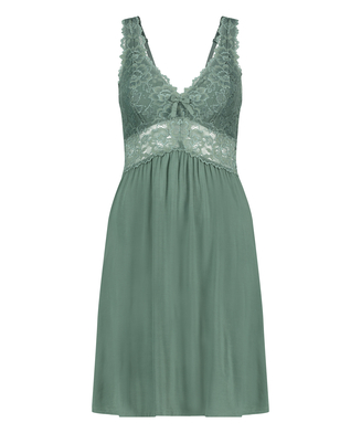 Nora Lace Slip Dress, Green