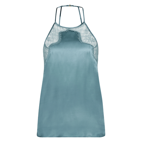 Silk cami top, Blue
