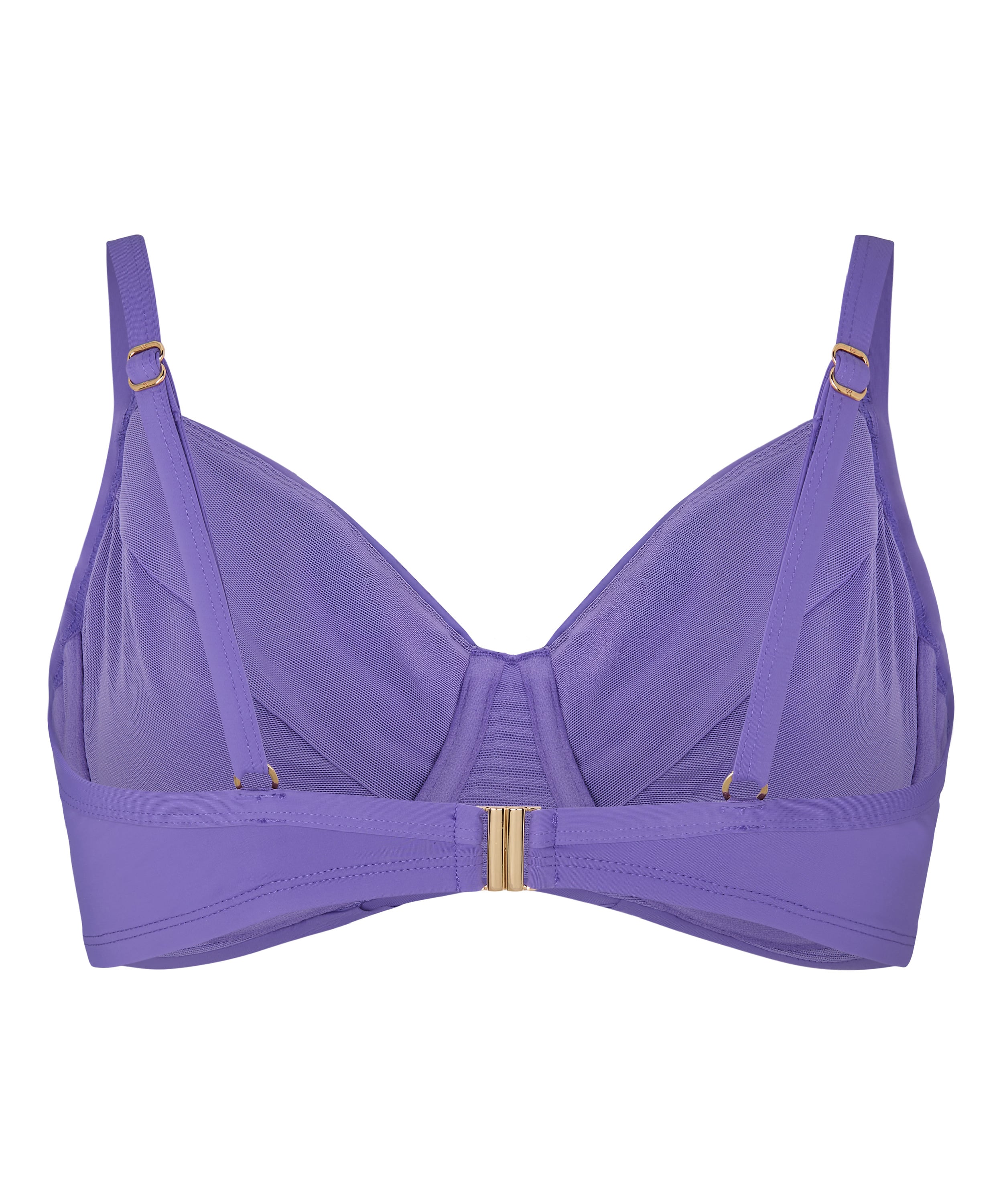 Luxe Non-Padded Underwired Bikini Top, Purple, main