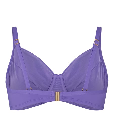 Luxe Non-Padded Underwired Bikini Top, Purple