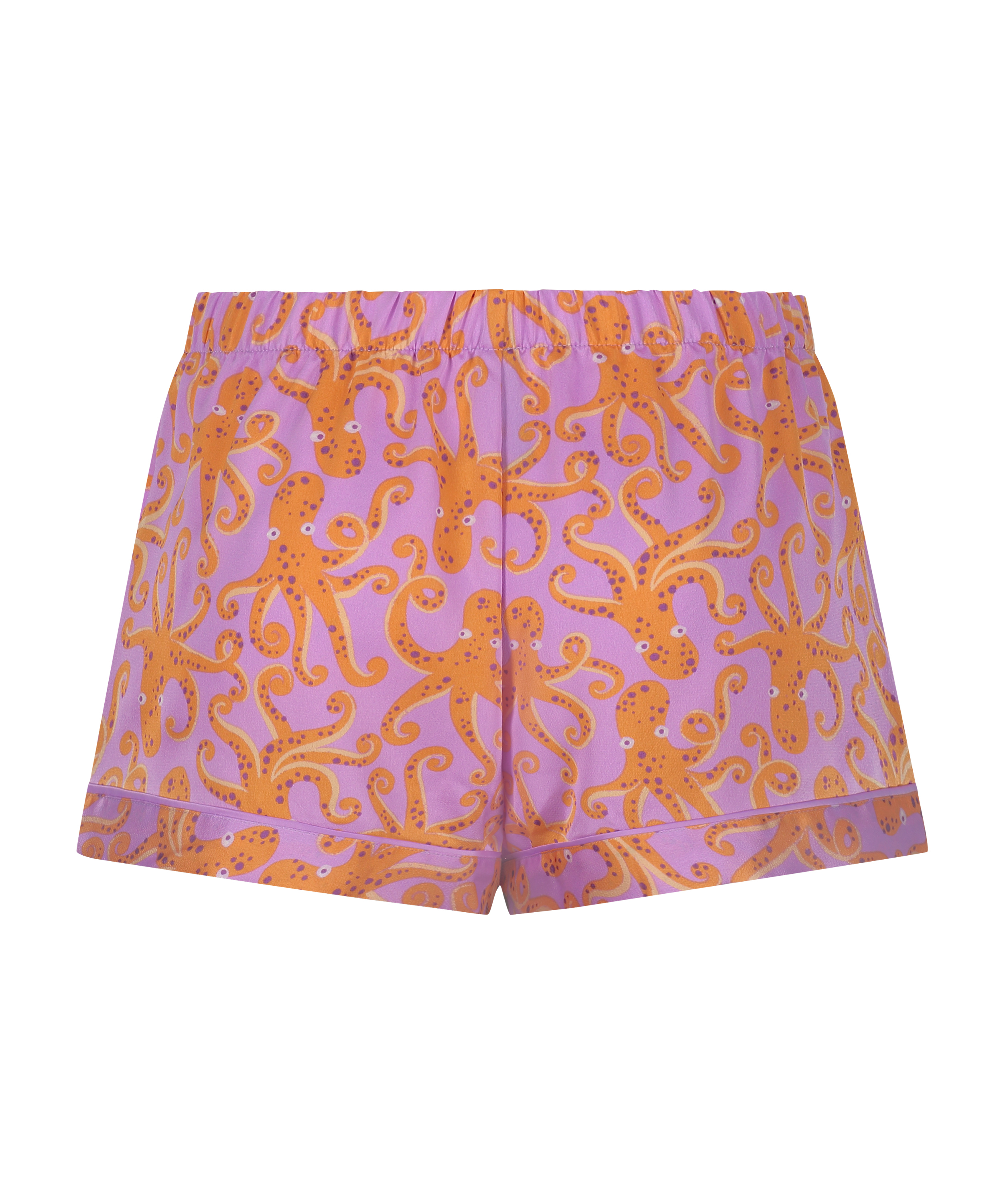 Satin pyjama shorts, Purple, main