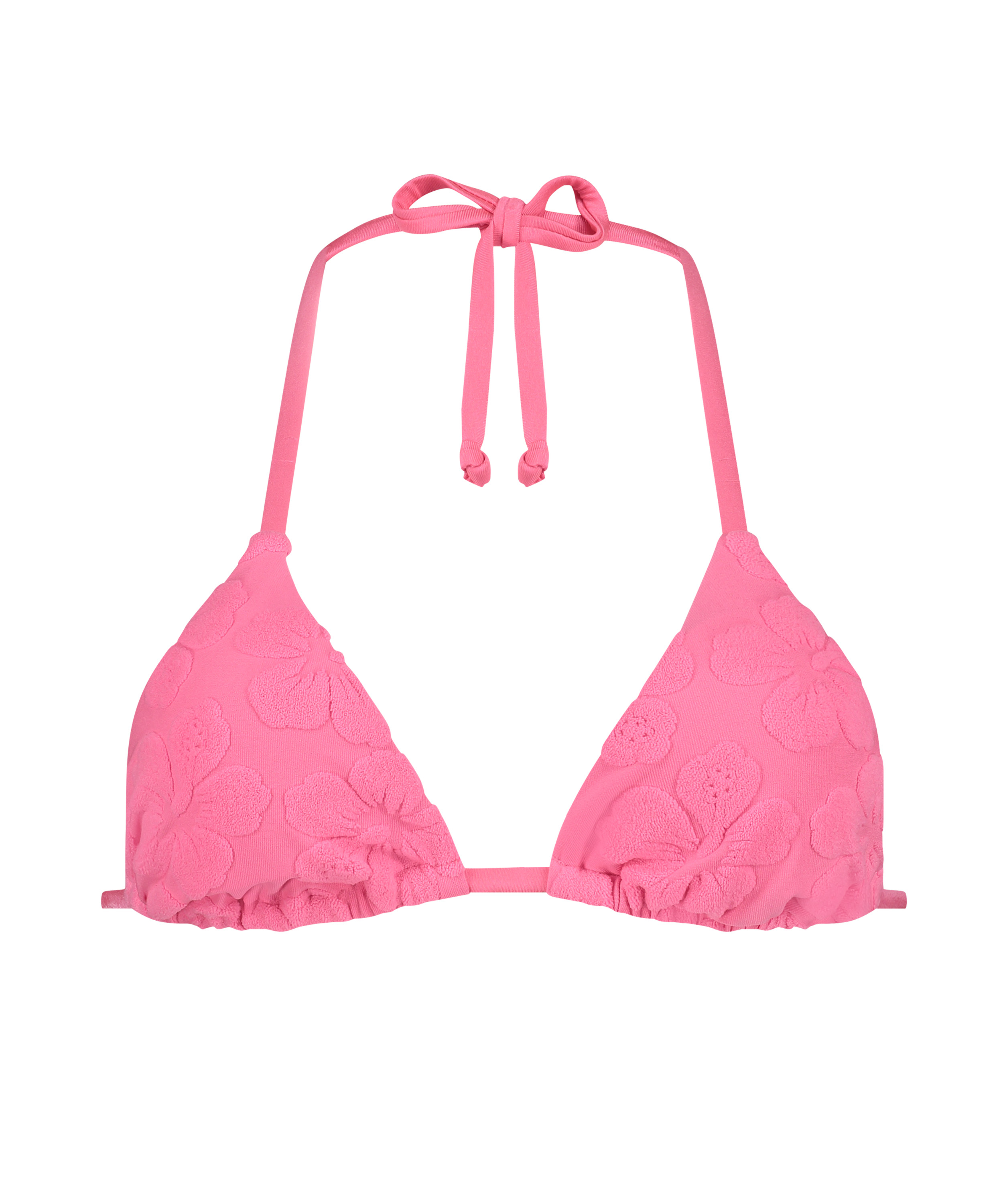 Hula Triangle Bikini Top, Pink, main