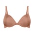 Smooth Padded Underwired Push-Up Bra, Brown