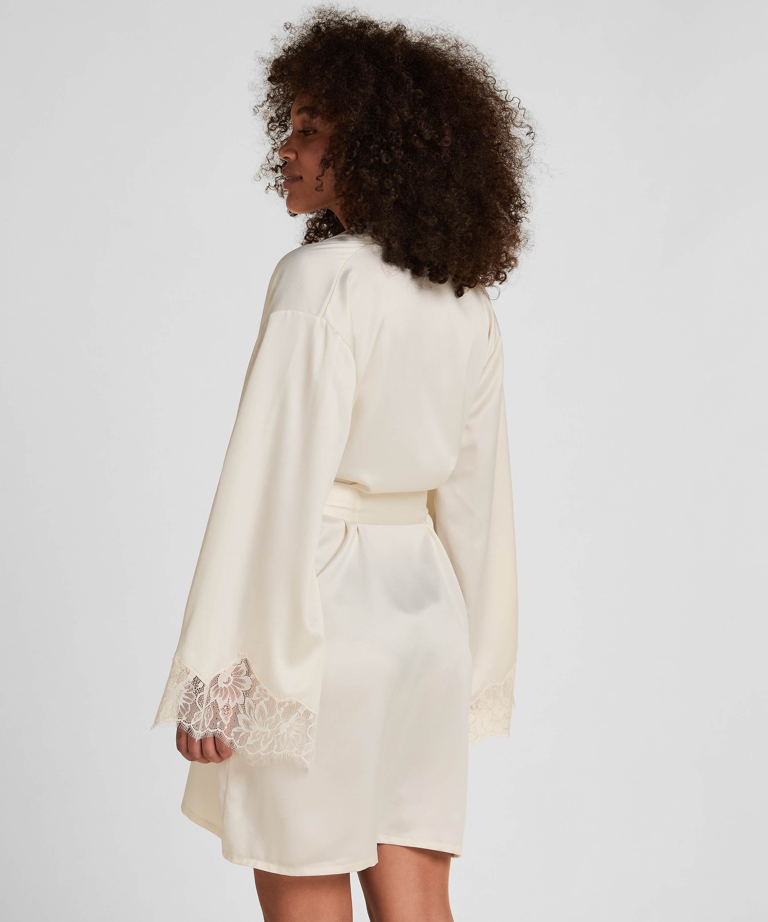Kimono Satin Valerie, White, main