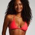 Doha triangle bikini top, Red