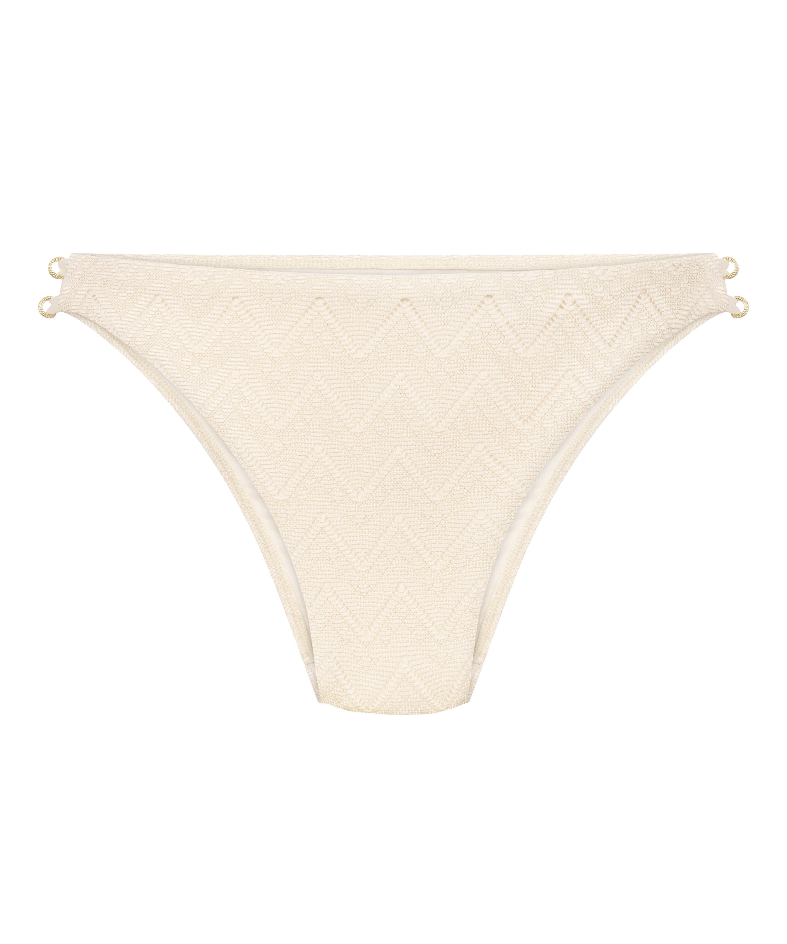 Crochet Bikini Bottoms, White
