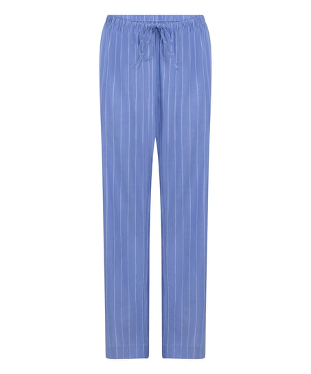 Pant Woven Cotton Stripe, Blue