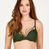 Daisy Padded Underwired Maximizer Bra, Green
