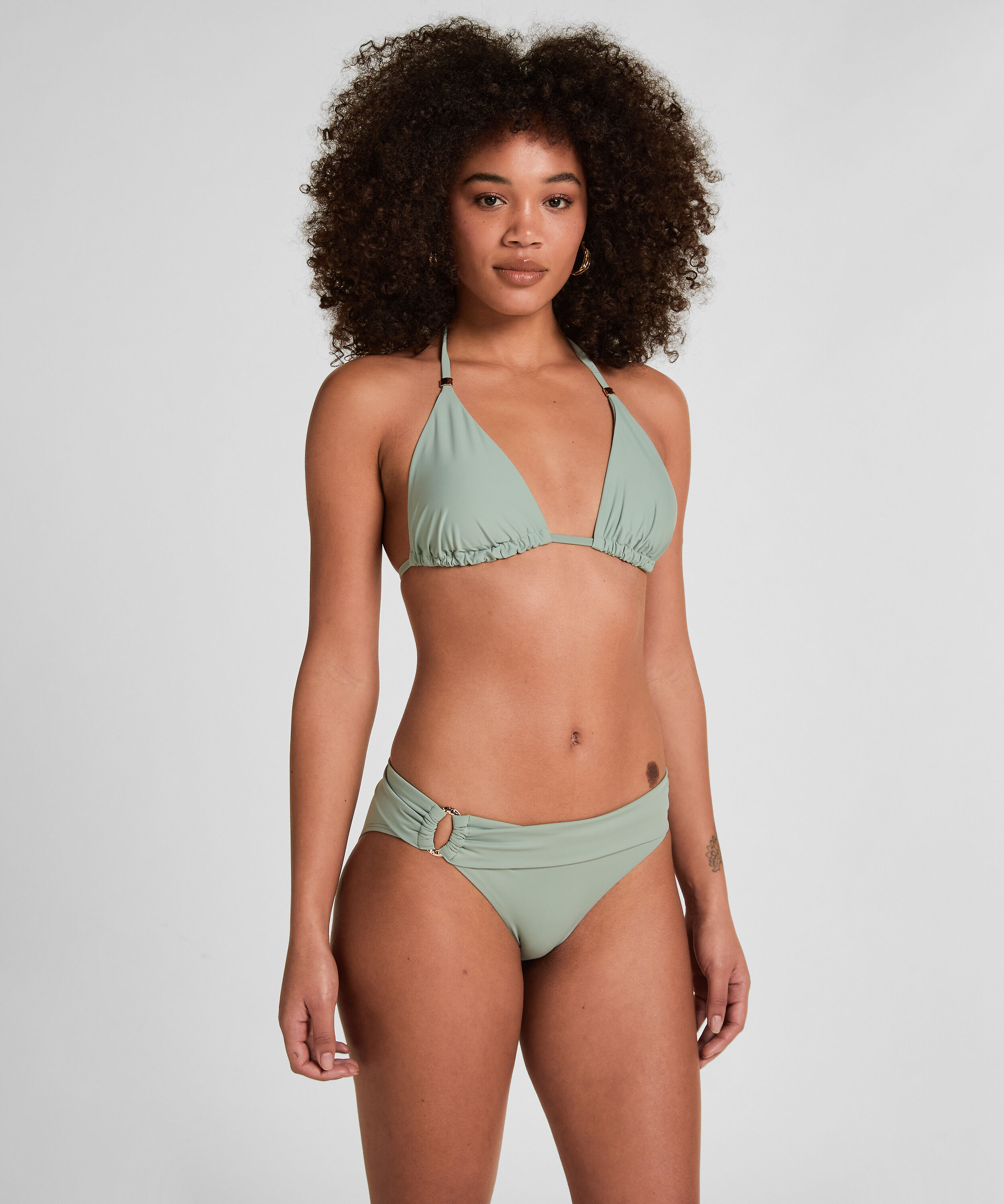 Triangle Bikini Top Luxe, Green