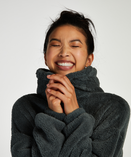 Snuggle Fleece Dress, Green