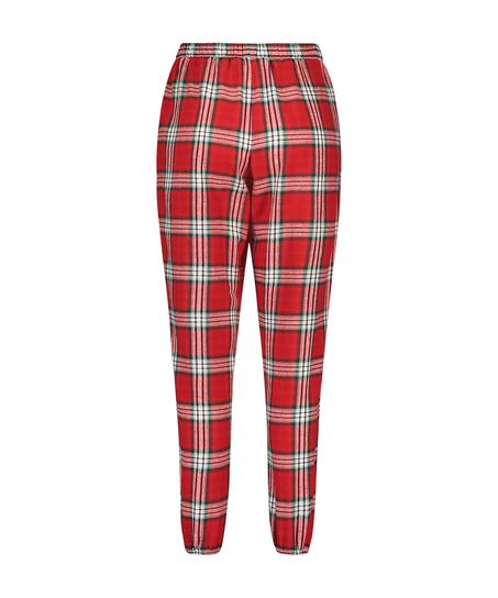 Petite Twill Check Pyjama pants, Red