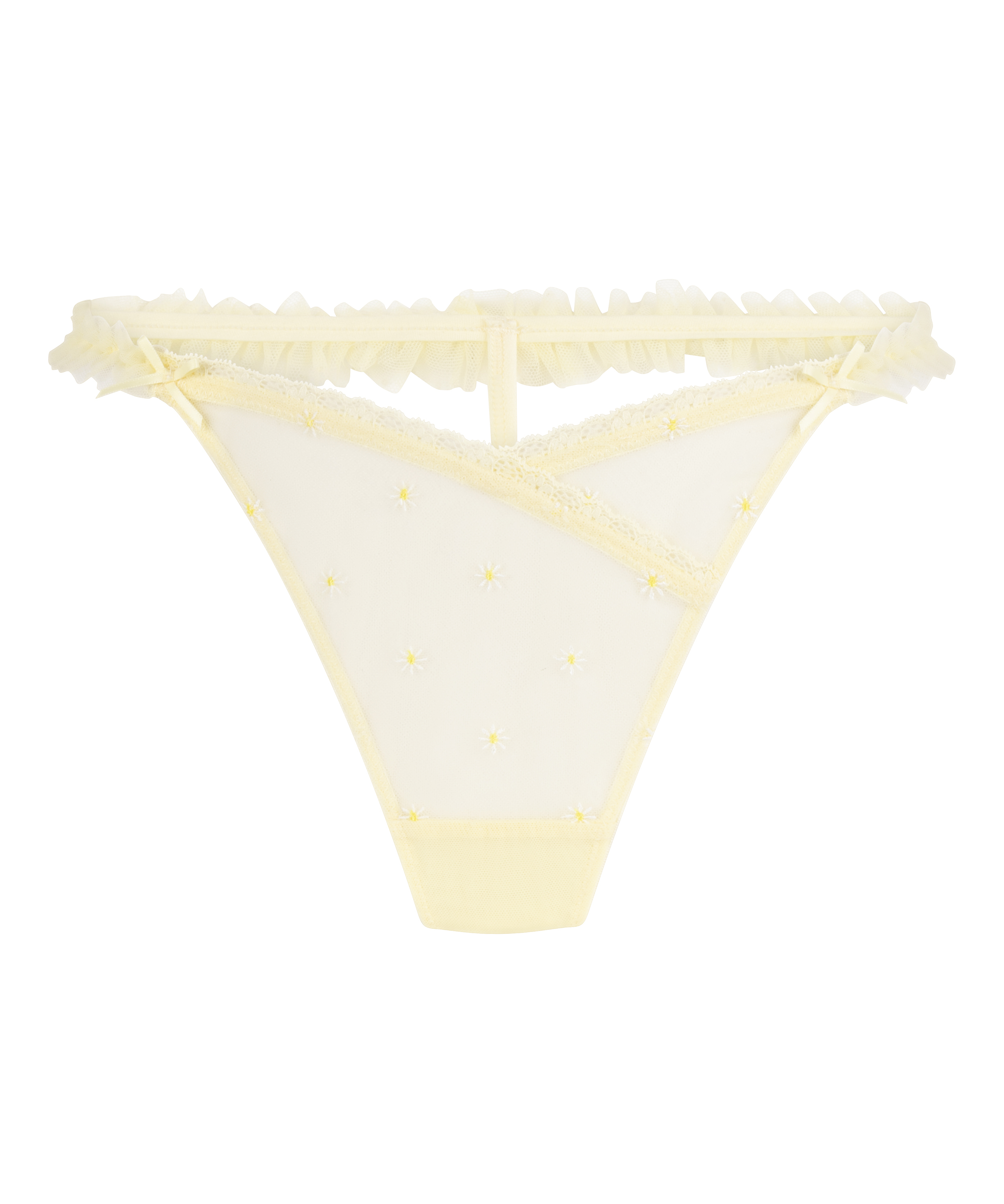 Highleg Thong Flora, Yellow, main